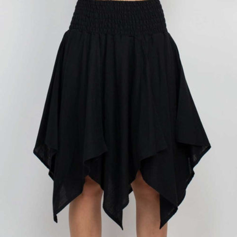 Black Handkerchief Skirt