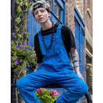 blue bee cord dungarees