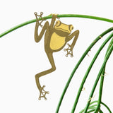 Brass Plant Ornament - Frog
