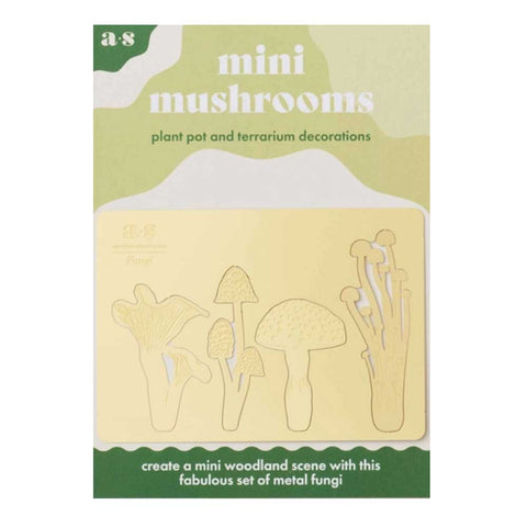 Brass Plant Ornament - Mushrooms