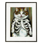 10"x8" Print - Skeleton Cat