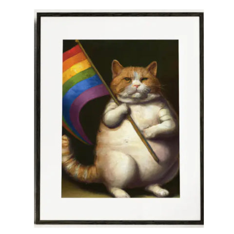 10"x8" Print - Pride Cat