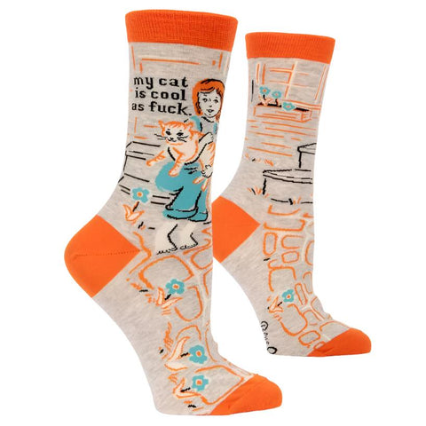Womens Socks - Cool Cat