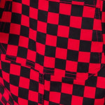 Red and Black Check Dungarees