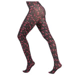cherry print tights
