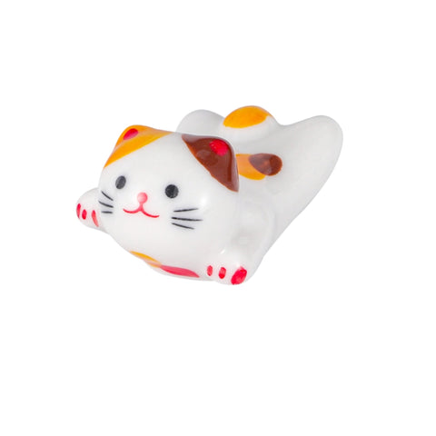 Chopstick Rest - White Cat