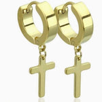 classic cross earrings