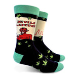 devil lettuce cannabis weed marijuana socks fun slogan leeds giant kitten