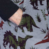 Adventure Dinosaur Cord Pinafore Dress