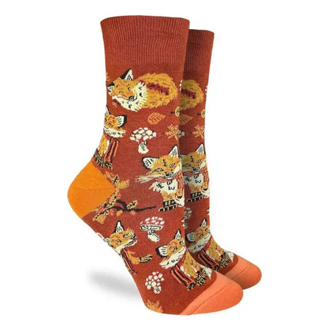 Womens Socks - Fall Foxes