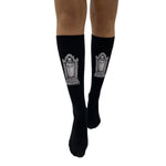 Ladies Knee High Socks - Tombstone