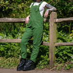 Forest Green Stretch Dungarees 💚