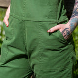 Forest Green Stretch Dungarees 💚