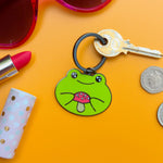 Keyring - Frog and Mushroom