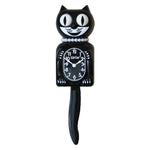 Cat Clock - Black Pearls