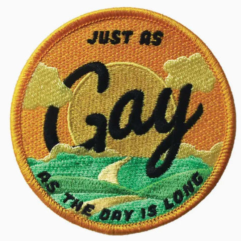 gay iron on patch