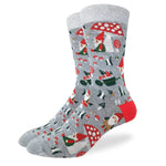 gnome mushroom toadstool cute mens socks giant kitten leeds