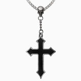 pewter cross necklace