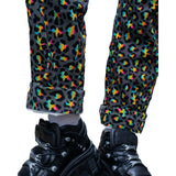 Grey Rainbow Leopard Trousers