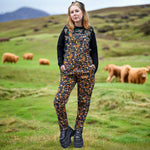 Highland Cow Dungarees - Stretch Twill