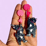 Statement Earrings - Kitten Wool