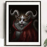krampus cat print