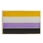 Non Binary pride flag enamel pin