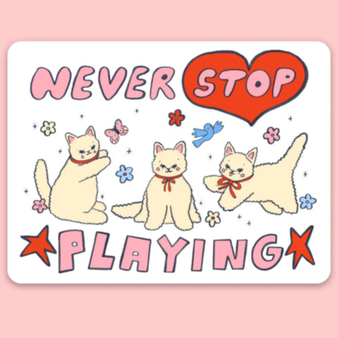 Sticker - Never Stop Playing