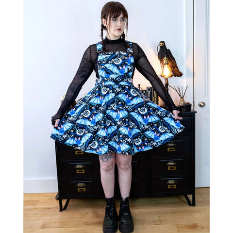 Night Flight Flared Pinafore Dress