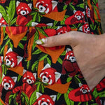 Red Panda Pinafore Dress