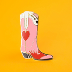Enamel Pin  - Pink Cowboy Boot