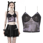 Violet Dye Lace Crop