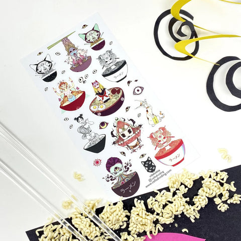 Sticker Sheet - Ramen Monsters