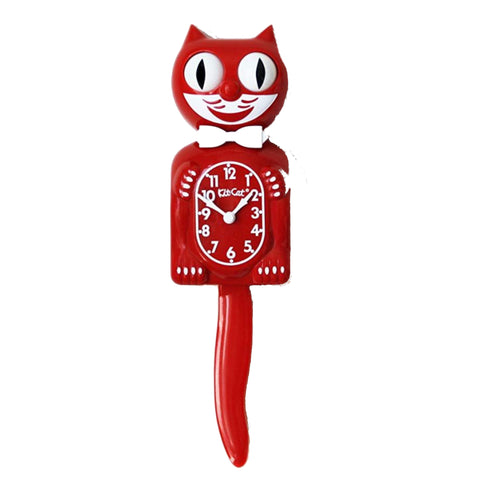 Cat Clock - Red Bowtie