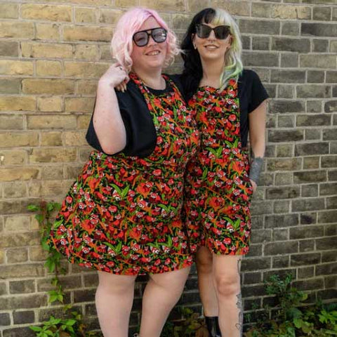red panda pinafore