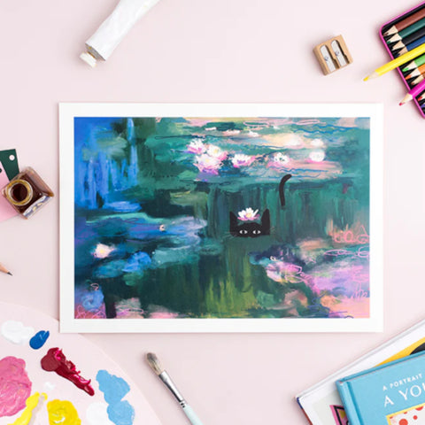 A4 Print - Clawed Monet Waterlily