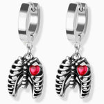 ribcage earrings alt gothic goth