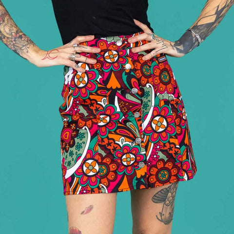 Swirly Floral Skirt