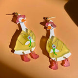 silly goose earrings