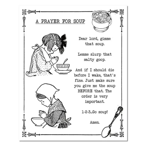 8" x 10" Print - Soup Prayer