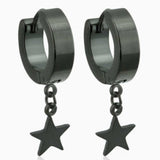 Earrings - Star Huggies - Black/Sil/Gold/Multi