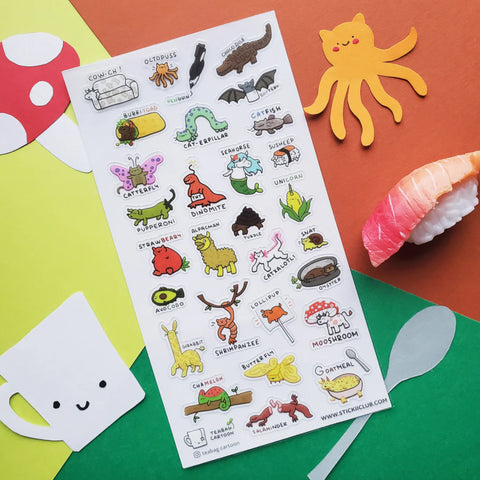 Sticker Sheet - Strawbeary Lollipup