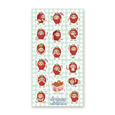 Sticker Sheet - Strawberry Feels