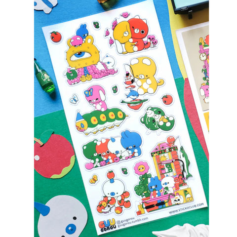 Sticker Sheet - Tiny Friends, Big Adventures