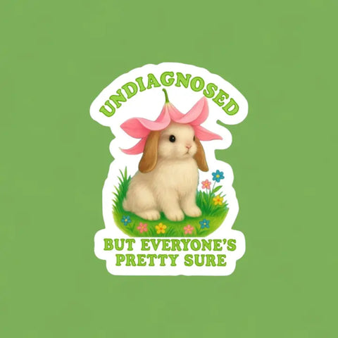 Sticker - Undiagnosed but Everyone's Pretty Sure