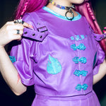 ACDC Rag Neon Purple Bustier - Japanese Import