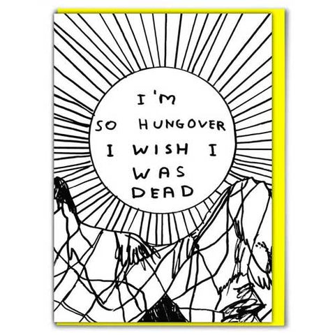 hung over card