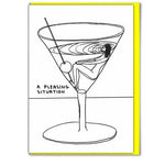 martini birthday card