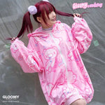 pink gloomy bear hoodie