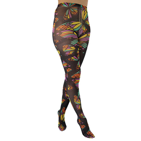 butterfly rainbow tights
